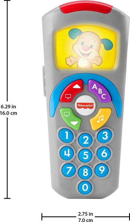 Actual product image Fisher-Price Learning fun doggie remote control educational toy for babies and toddlers with music and lights (German)