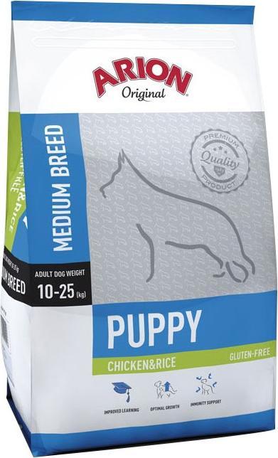 Image du produit Arion Puppy Medium Breed Chicken & Rice 3 kg Adulte Poulet (Adulte, 1 pcs, 3000 g)