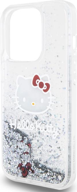 Actual product image Hello Kitty HKHCP14XLIKHET iPhone 14 Pro Max 6.7" srebrny/silver hardcase Liquid Glitter Charms Kitt (Apple iPhone 14 Pro Max)