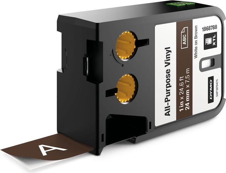 Produktbild Dymo XTL Schriftband, Vinyl (2.40 cm, Braun)