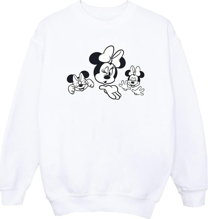 Disney Minnie Mouse Three Faces Sweatshirt (S)