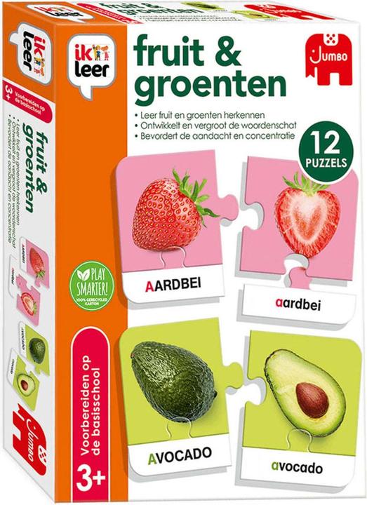 Immagine prodotto Jumbo Imparo la frutta e la verdura (Inglese, Tedesco, Olandese)