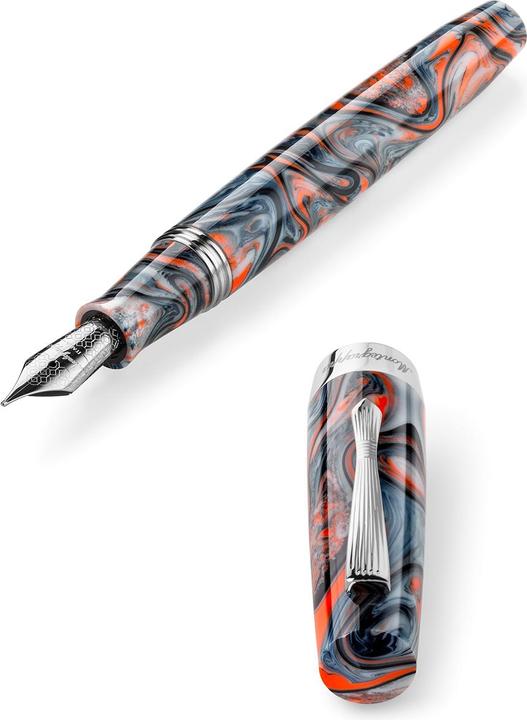 Actual product image Montegrappa ISE2R3AR 1 MG FOUNTAIN PEN, ELMO 02, CRODA ROSSA, STEEL NIB M