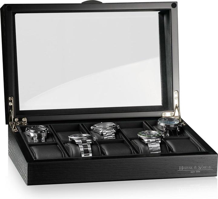 Actual product image Heisse & Söhne Watch box Oxford 10 - Dark Oak