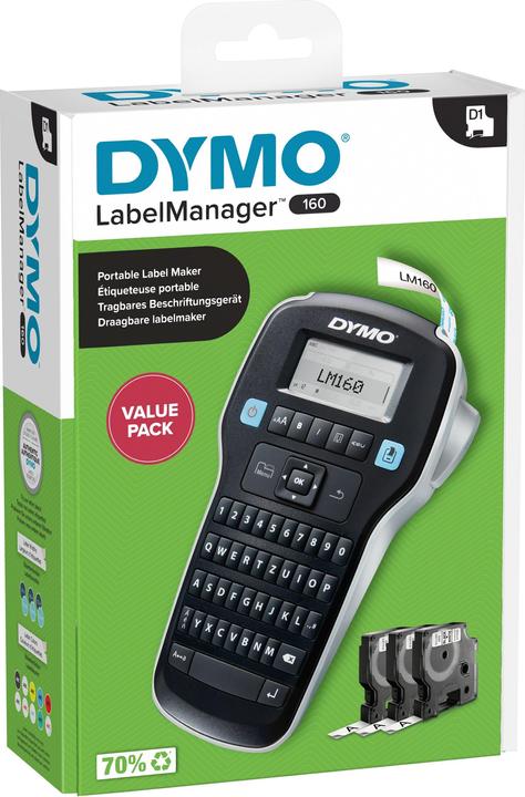 Actual product image Dymo LabelManager 160 Value Pack