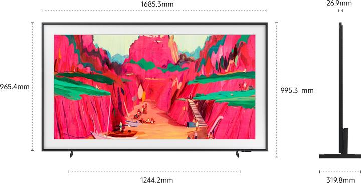 Image du produit Samsung QE75LS03FW (75", The Frame Pro, LED, NeoQLED, 4K, 2025)