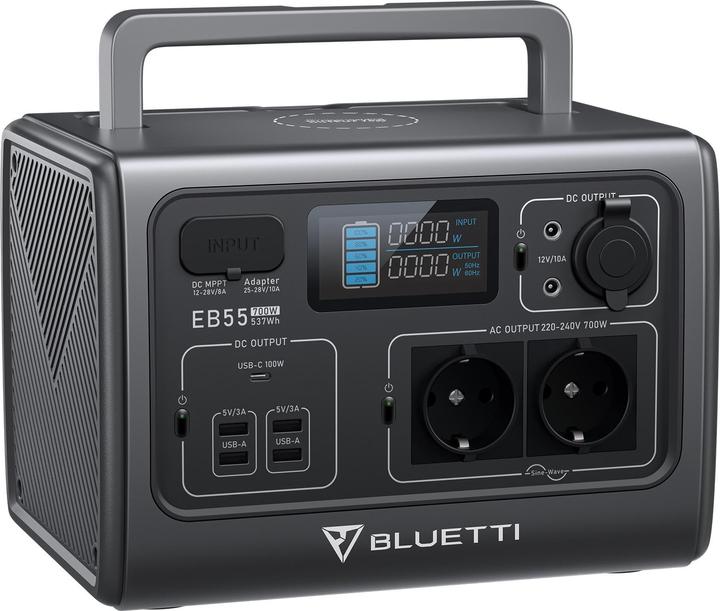 Bluetti EB55 (537 Wh, 7.50 kg)