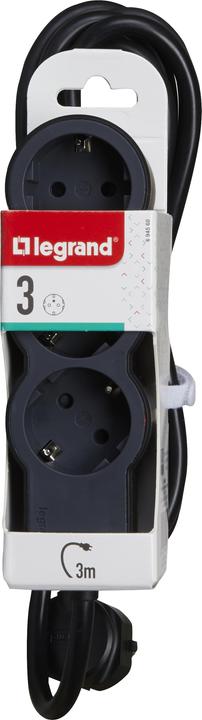 Produktbild Legrand Flache Steckdosenleiste, 3-fach Steckdose (3 x, CEE, Multi, CEE 7/3, 3 m)