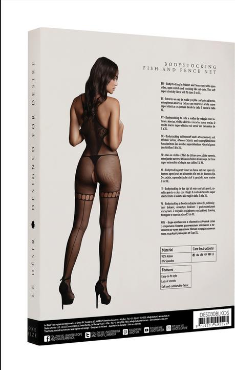 Produktbild Le Désir Net High Neck Bodystocking (One Size)