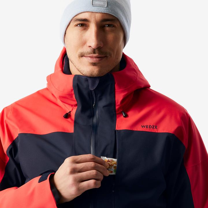 Produktbild Wedze Skijacke Herren warm und wasserdicht - 500 marineblau/rot (XXL)