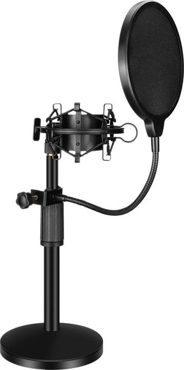 Immagine prodotto Mozo Mozos Zestaw mikrofonowy: statyw biurkowy, pop filtr, kosz antywibracyjny MKIT-STAND