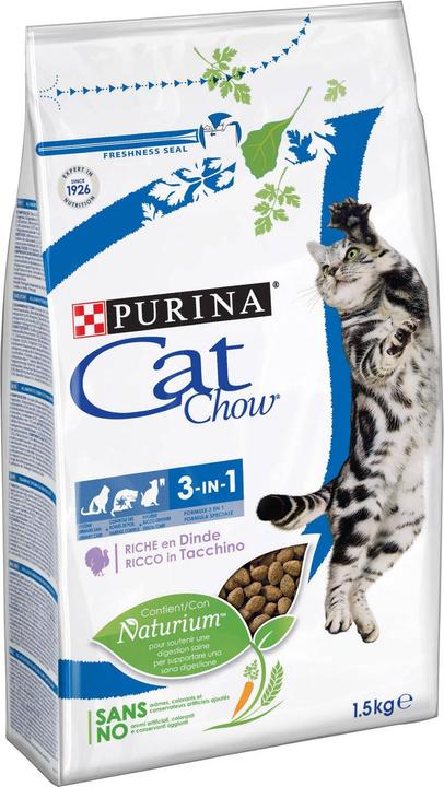 Immagine prodotto Purina ONE CAT CHOW 3 in 1 Tacchino 1,5 kg (Adulto, 1 pz., 1500 g)