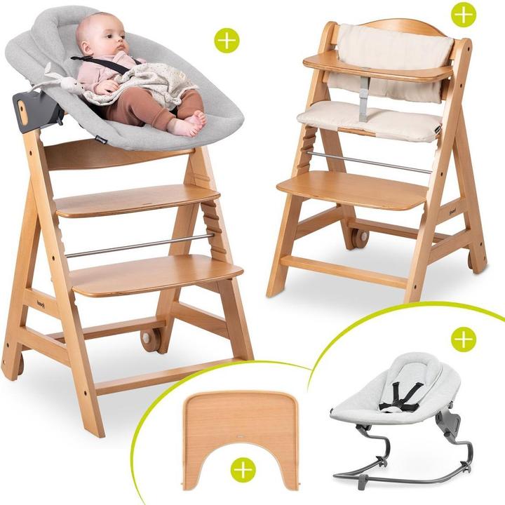 Produktbild Hauck Hochstühle Beta Plus White 5-tlg. Newborn Set - Hochstuhl (Hochstuhl)