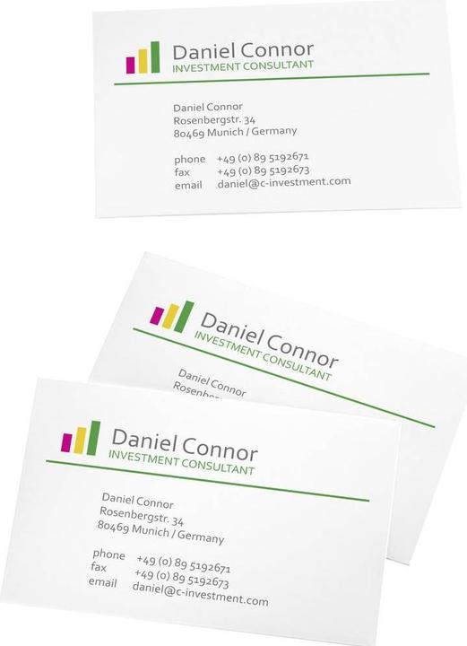 Actual product image Sigel Business cards 3C (225 g/m², 100 x, A4)