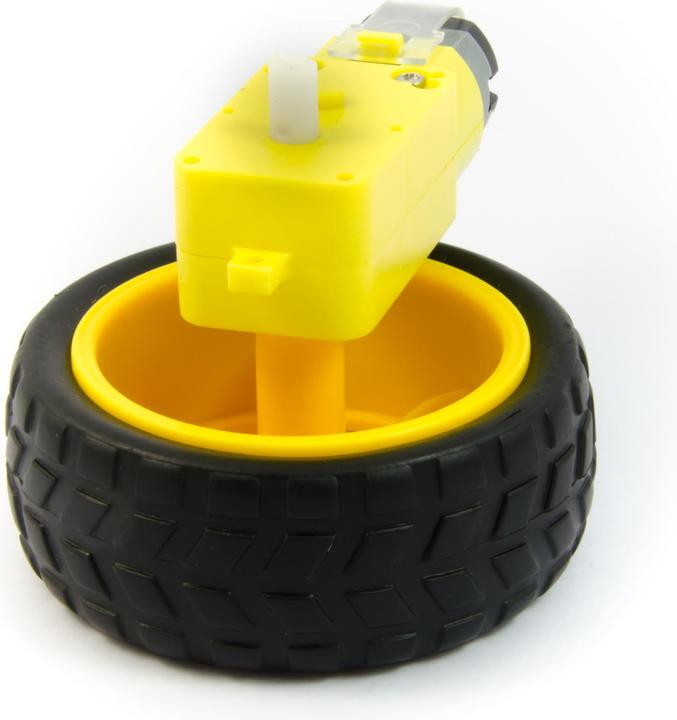 Actual product image Purecrea Robot gear motor 1:48 with wheel