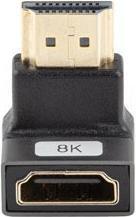 Image du produit Lanberg Adaptador 8k Hdmi(M) A Hdmi(H) Angulo Abajo Aluminio Plata (HDMI)