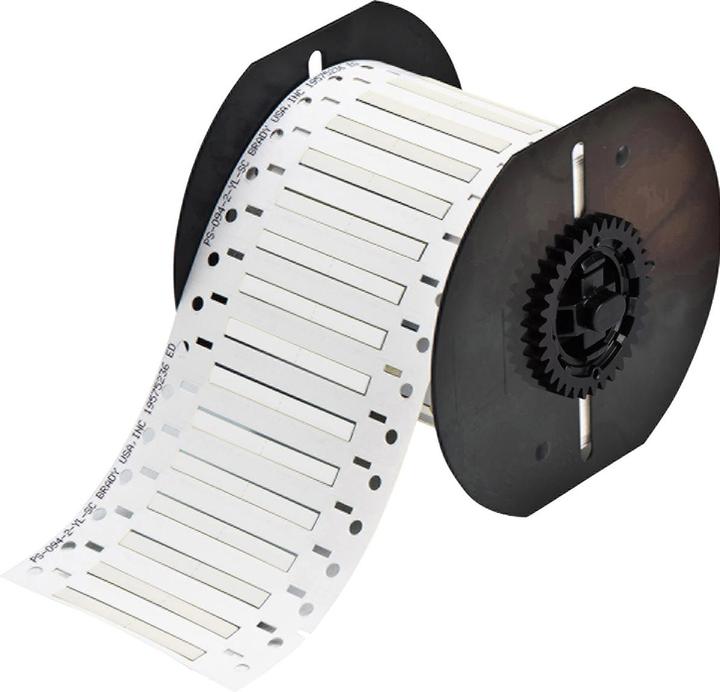 Actual product image Brady B33-94-2-342-2, Permasleeve, Polyolefin, White, 25.40 x 4.62 mm, for diameter 0.58 - 2.03