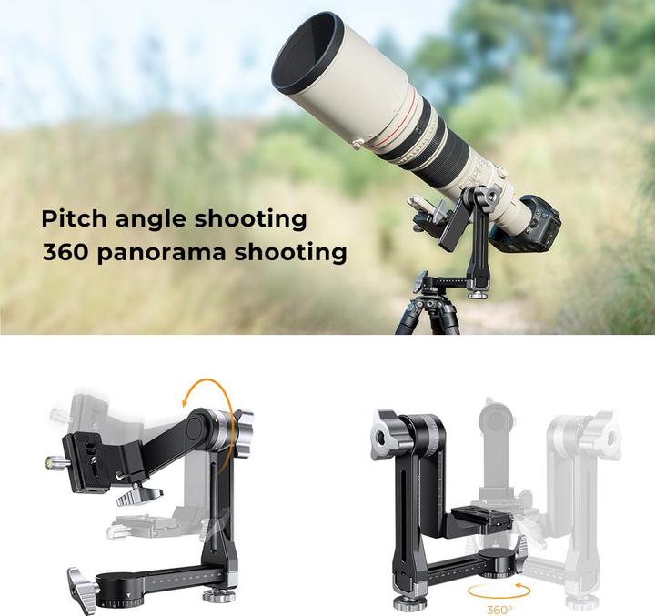 Produktbild K&F Concept Heavy Duty Gimbalkopf #KF-31.052 (Neuheit) (Panoramakopf)