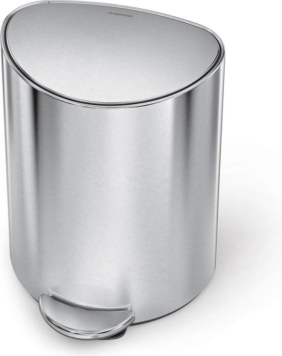 Simplehuman Cestino per rifiuti da 6 l, argento spazzolato (6 l)