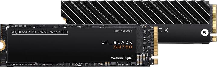 Immagine prodotto WD Black SN750 Gaming - con dissipatore di calore (1000 GB, M.2 2280)