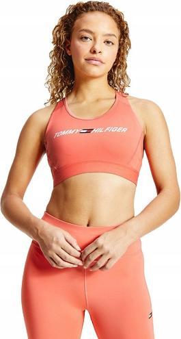 Actual product image Tommy Hilfiger Women's racer bra with medium intensity and graphics (XS)