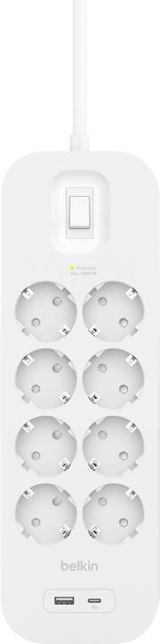 Actual product image Belkin SRB003vf2M-V2 (8 x, USB-A, CEE 7/3, USB-C, 2 m)