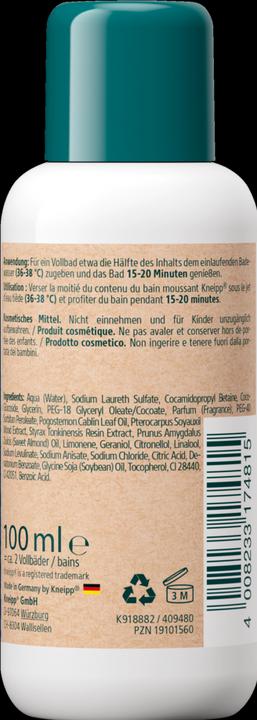 Immagine prodotto Kneipp Bagno di schiuma aromatico per il rilassamento profondo MINI (100 ml, Bagnoschiuma)