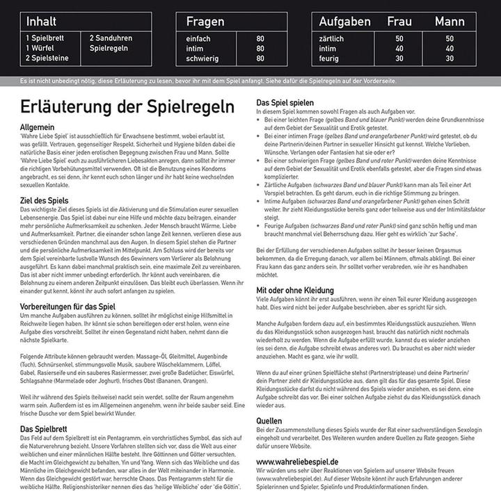Image du produit tease & please Jeu de l'amour véritable (Jeu de cartes, Divers, Allemand)