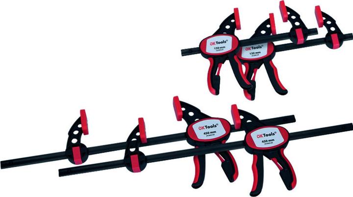 Immagine prodotto OK-Line Kit di morsetti rapidi a una mano 4 pezzi (450 mm)