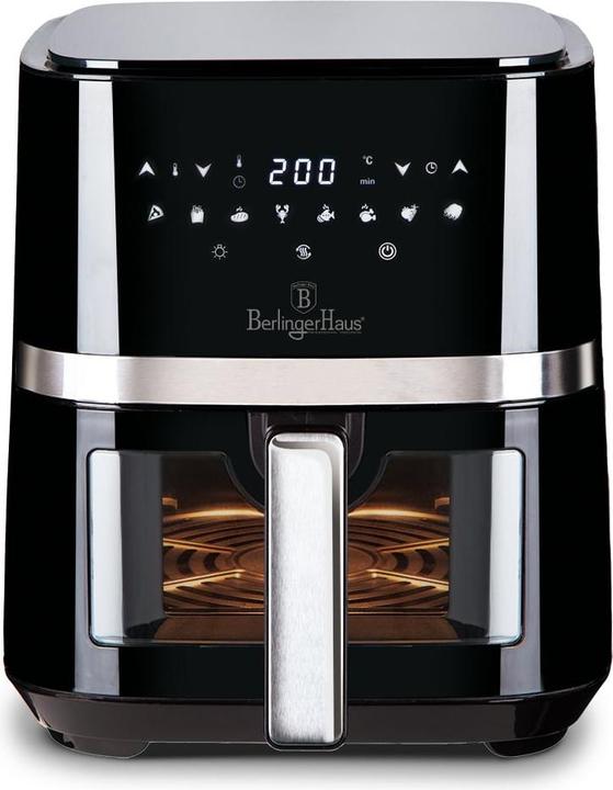 Produktbild BerlingerHaus BH9342 Air fryer, 5L, visible window Black Silver CollectionEter