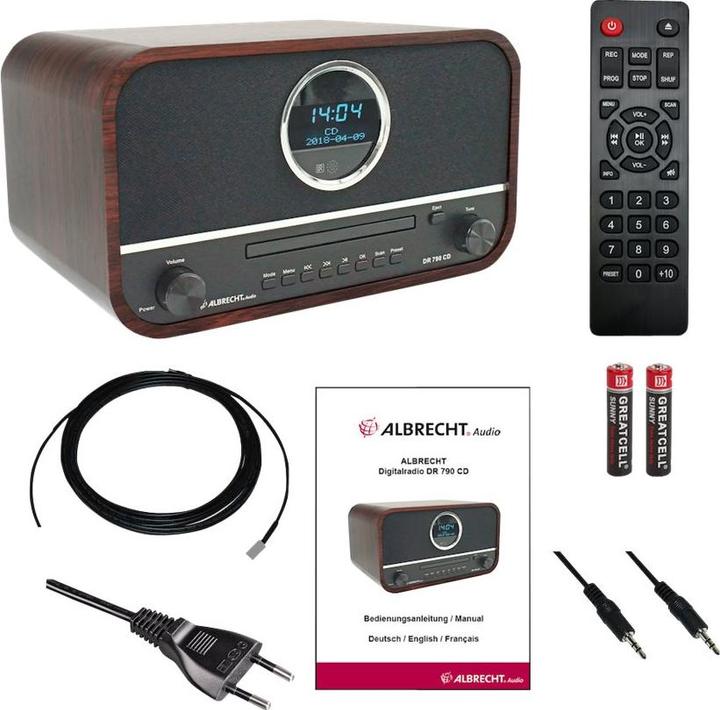 Immagine prodotto Albrecht DR 790 (DAB, FM, Bluetooth)