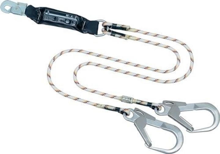 Immagine prodotto MAS Safety Cordino BFD Tyger Twin SK 12 L.1,5m EN 354 EN 355 MAS (Ammortizzatore di caduta, 136 kg)