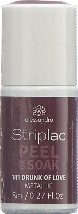 Produktbild Alessandro Striplac Peel or Soak - Drunk of Love (Metallic, Rot, Braun, Abziehbarer Nagellack)