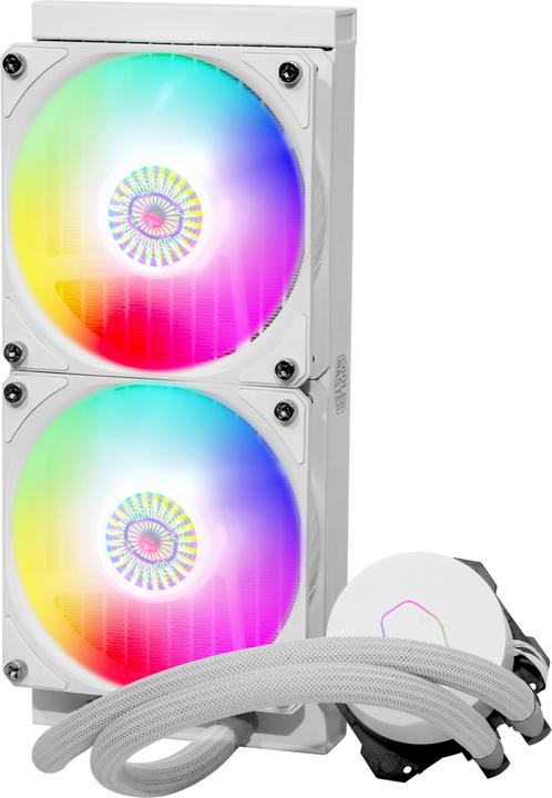 Actual product image Cooler Master MasterLiquid ML240L ARGB White Edition V2 Computer Case, Processor Cooling Kit