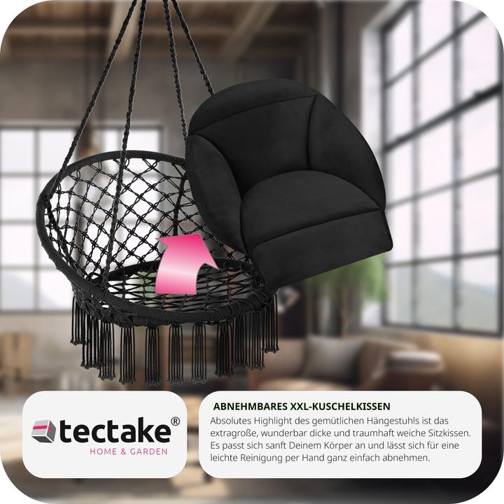 Actual product image tectake Poltrona sospesa Samira (150 kg)