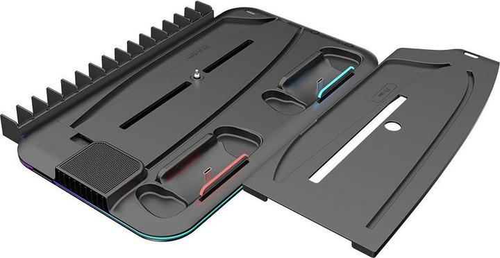Actual product image Canyon CS-51 - multifiuctional stand for PS5 Slim - with cooling - charging 2 x gamepad - black (PS5)
