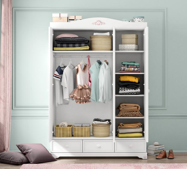 Actual product image Cilek Closet Rustik 3 doors (140 cm)