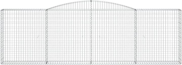 Produktbild VidaXL Gabionen mit Hochbogen 9 Stk. 400x30x120/140cm Verzinktes Eisen