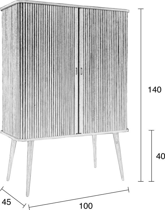 Immagine prodotto Zuiver Barbiere (100 x 45 x 140 cm)