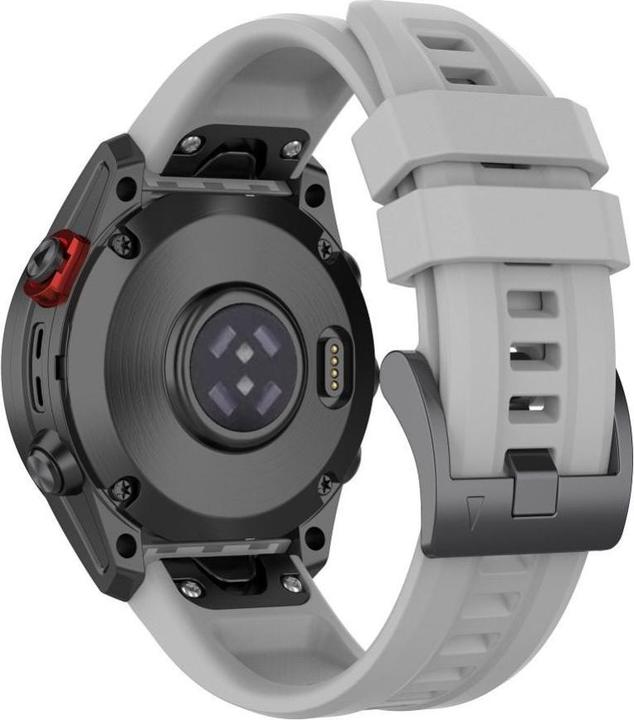Actual product image OEM Strap Silicone strap for GARMIN FENIX 3 / 3HR / 5X / 6X / 6X Pro / 7X / 7X Pro grey (12) (26 mm, Silicone)