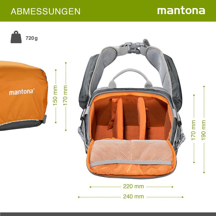 Produktbild mantona ElementsPro 20 (Kamera Schultertasche, Kamera Bereitschaftstasche, 10.29 l)