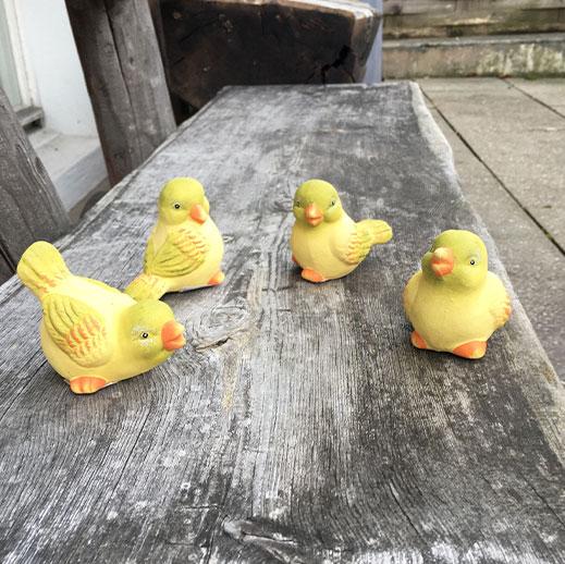 Actual product image Bekos Beautiful Deco Birds for Indoors and Outdoors SET of 4