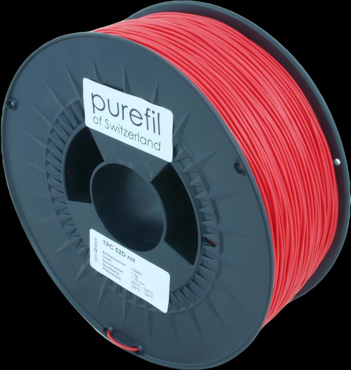 Produktbild Purefil Filament (TPC, 1.75 mm, 1000 g, Rot)