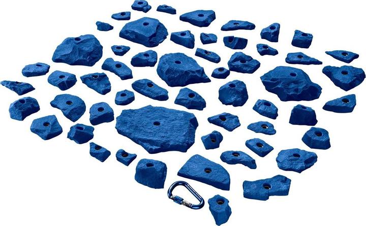 Produktbild KS Klettergriffe Klettergriffe Set Set Naturstein 55er (Blau)