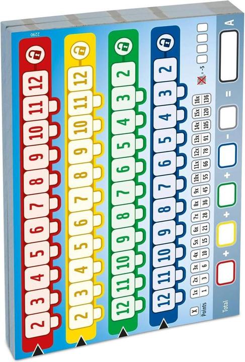 Produktbild Cartamundi Erweiterung Qwixx Double Zusatzblock (Deutsch)