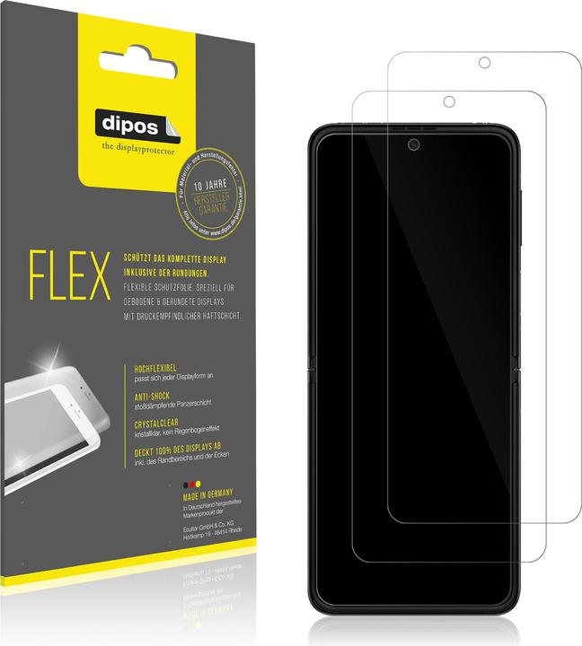 Produktbild Dipos Displayschutzfolie Full-Cover 3D (2 Stück, Samsung Galaxy Z Flip5)