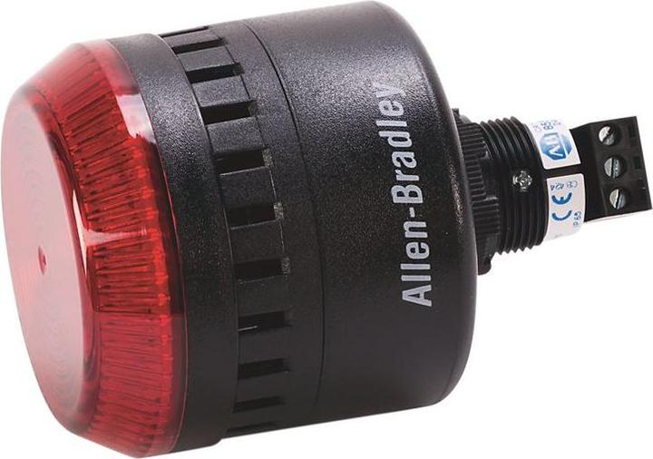 Produktbild Allen Bradley LED-Summer 855PC Blau Durchgehend / Pulston / Alternierend 240VAC 103dBA IP65 Panelmontage