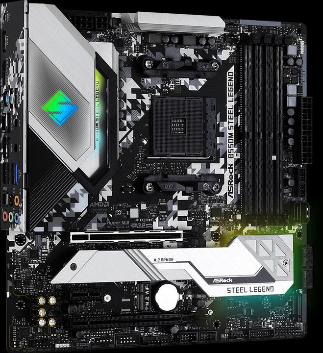 Produktbild AsRock B550M Steel Legend (AM4, AMD B550, mATX)