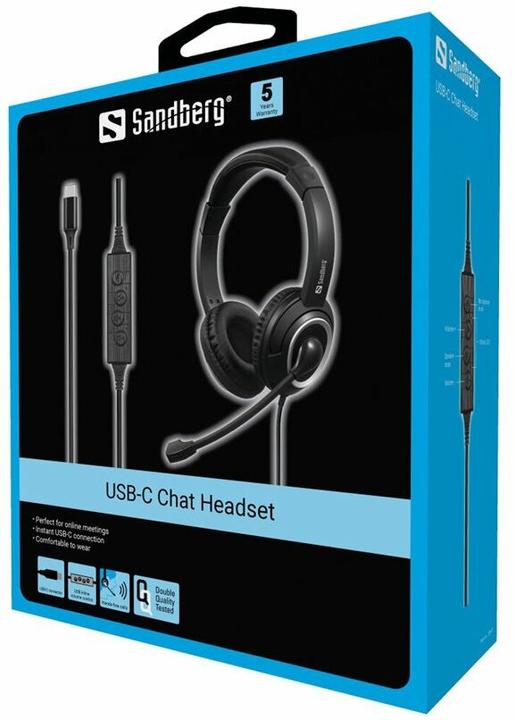 Image du produit Sandberg Casque de chat USB-C (Filaire, USB-C)