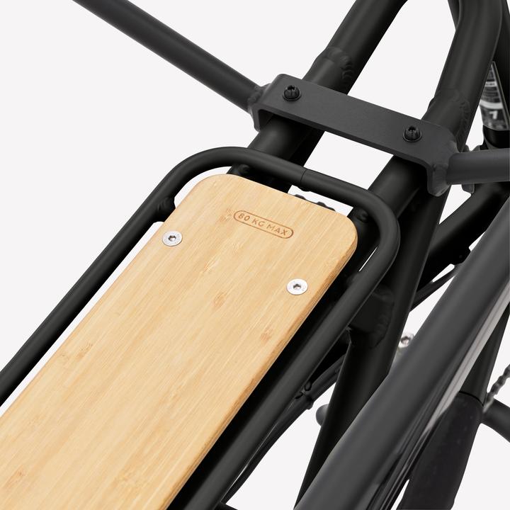 Actual product image Btwin E-cargo bike Cargobike R500E Longtail V2 black